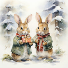Load image into Gallery viewer, Diamond Painting - Full Round - gift bunny (30*30CM)
