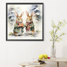 Load image into Gallery viewer, Diamond Painting - Full Round - gift bunny (30*30CM)
