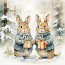 Load image into Gallery viewer, Diamond Painting - Full Round - gift bunny (30*30CM)
