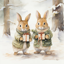 Load image into Gallery viewer, Diamond Painting - Full Round - gift bunny (30*30CM)
