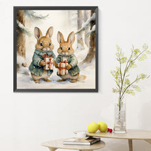Load image into Gallery viewer, Diamond Painting - Full Round - gift bunny (30*30CM)
