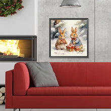 Load image into Gallery viewer, Diamond Painting - Full Round - gift bunny (30*30CM)
