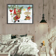 Load image into Gallery viewer, Diamond Painting - Full Round - christmas gnome (40*30CM)

