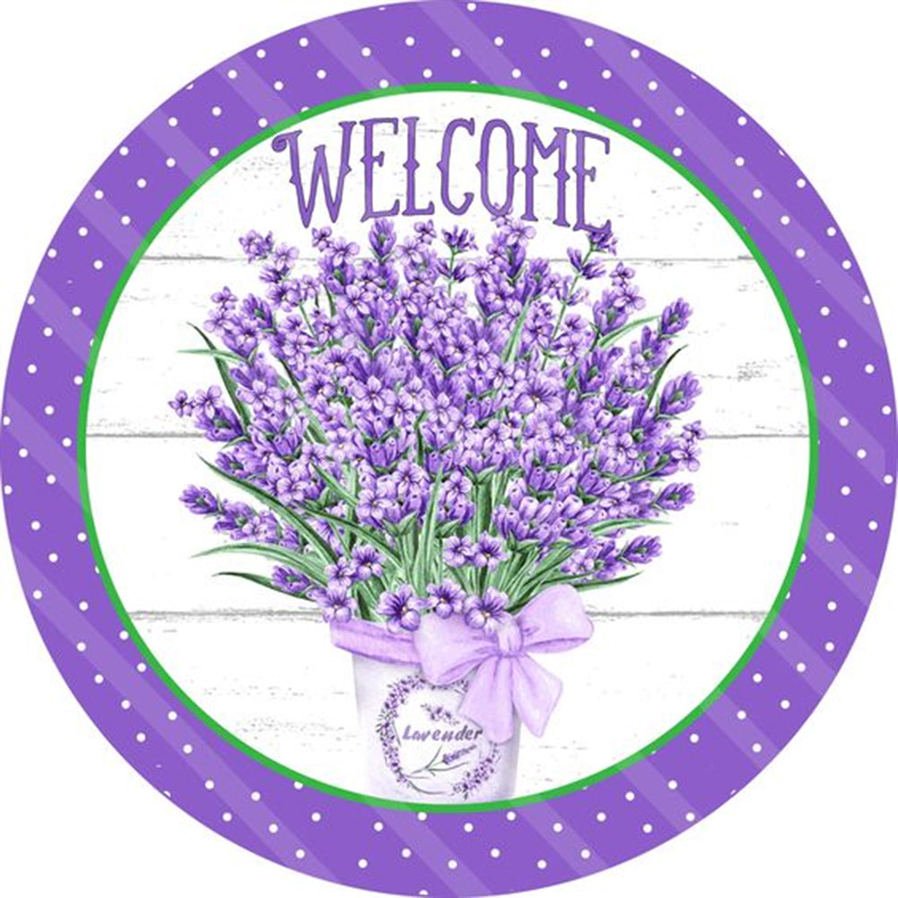 Diamond Painting - Full Round - round brand lavender (30*30CM)