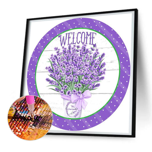 Diamond Painting - Full Round - round brand lavender (30*30CM)