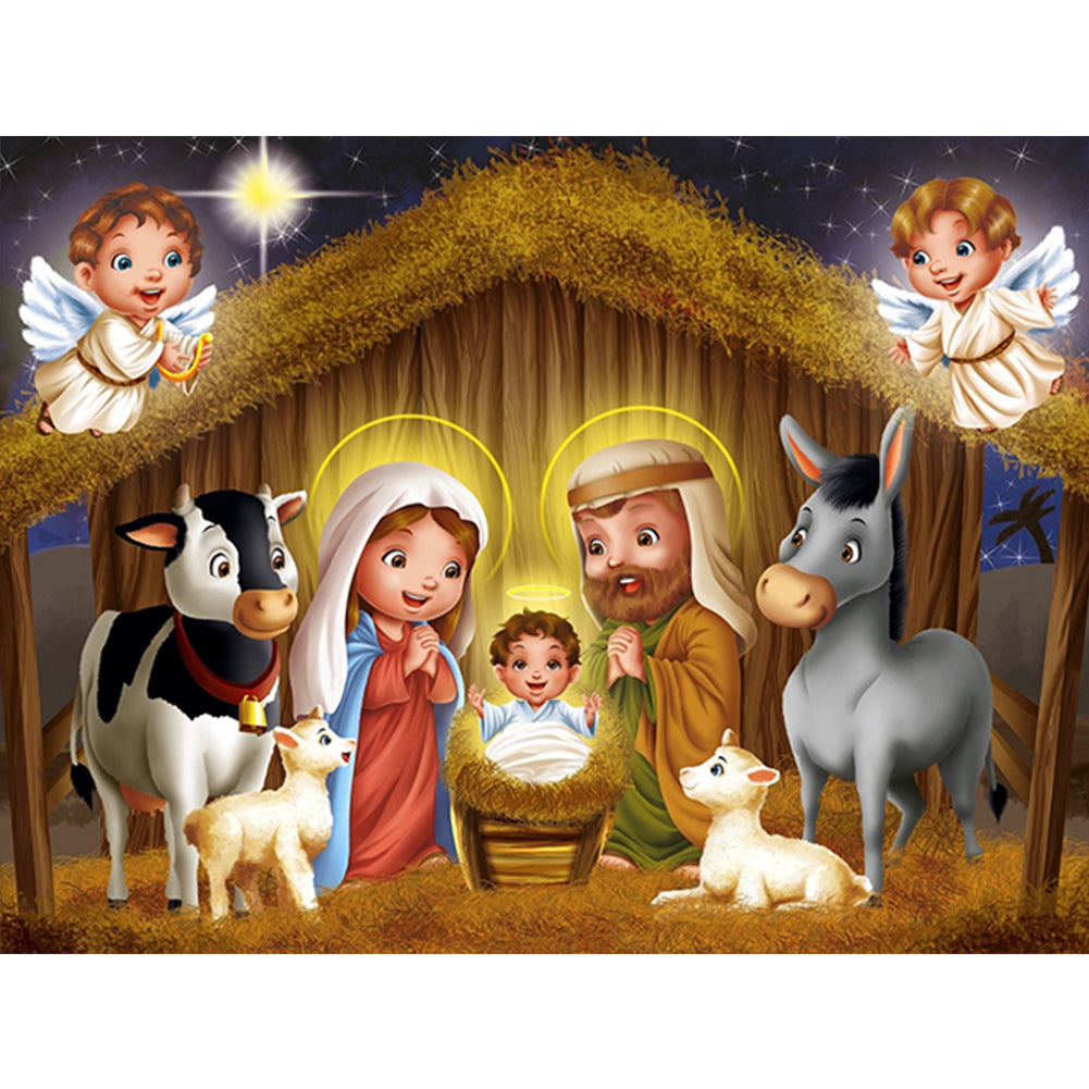 Diamond Painting - Full Round - nativity (40*30CM)