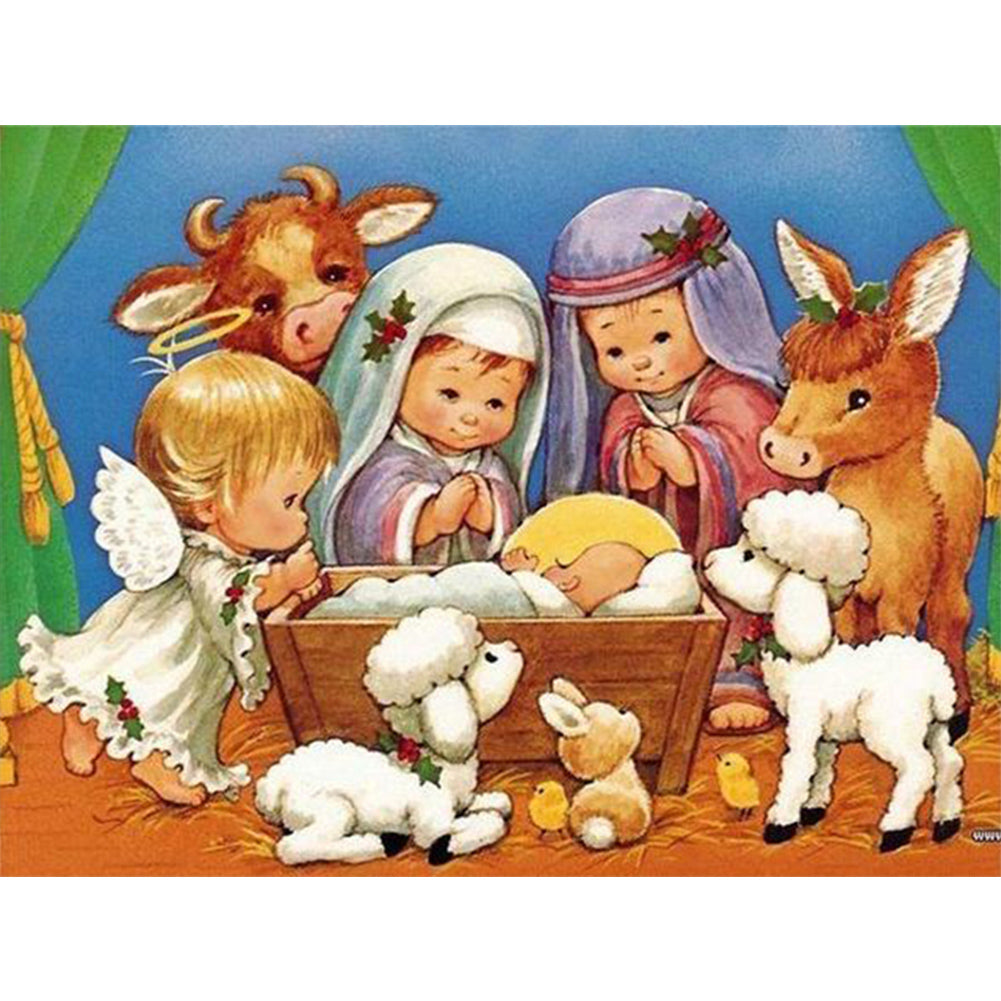 Diamond Painting - Full Round - nativity (40*30CM)