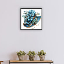 Load image into Gallery viewer, Diamond Painting - Full Round - blue top hat (30*30CM)
