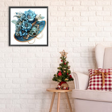 Load image into Gallery viewer, Diamond Painting - Full Round - blue top hat (30*30CM)
