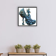 Load image into Gallery viewer, Diamond Painting - Full Round - blue high heels (30*30CM)
