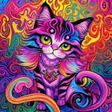 Load image into Gallery viewer, Diamond Painting - Full Round - Colorful cats (30*30CM)
