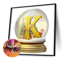 Load image into Gallery viewer, Diamond Painting - Full Round - Christmas letter crystal ball K (30*30CM)
