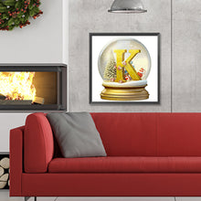 Load image into Gallery viewer, Diamond Painting - Full Round - Christmas letter crystal ball K (30*30CM)
