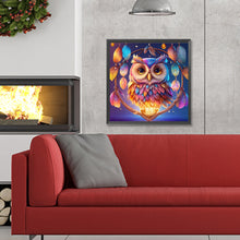 Load image into Gallery viewer, Diamond Painting - Full Round - Owl Dream Catcher (30*30CM)
