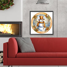 Load image into Gallery viewer, Diamond Painting - Full Round - winter snowman (30*30CM)
