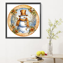 Load image into Gallery viewer, Diamond Painting - Full Round - winter snowman (30*30CM)
