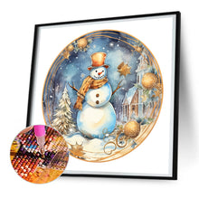 Load image into Gallery viewer, Diamond Painting - Full Round - winter snowman (30*30CM)
