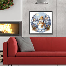 Load image into Gallery viewer, Diamond Painting - Full Round - winter snowman (30*30CM)
