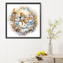 Load image into Gallery viewer, Diamond Painting - Full Round - winter snowman (30*30CM)

