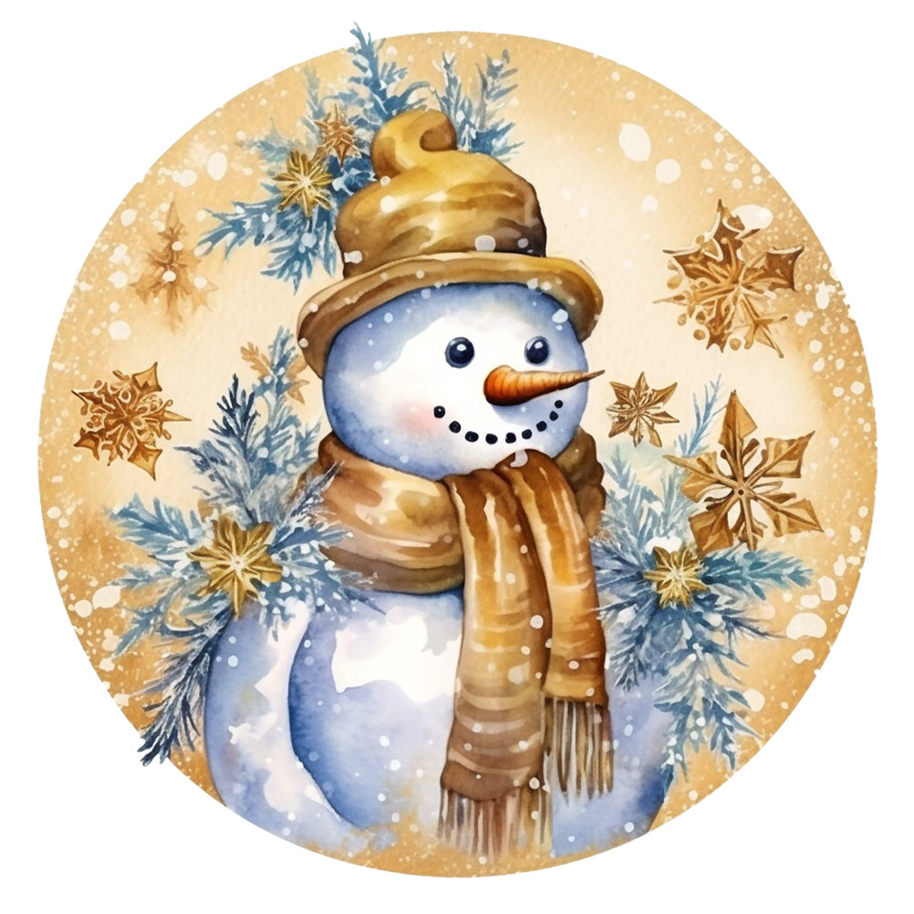 Diamond Painting - Full Round - winter snowman (30*30CM)