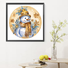 Load image into Gallery viewer, Diamond Painting - Full Round - winter snowman (30*30CM)
