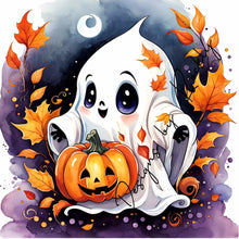 Load image into Gallery viewer, Diamond Painting - Full Round - Cute little ghost (30*30CM)
