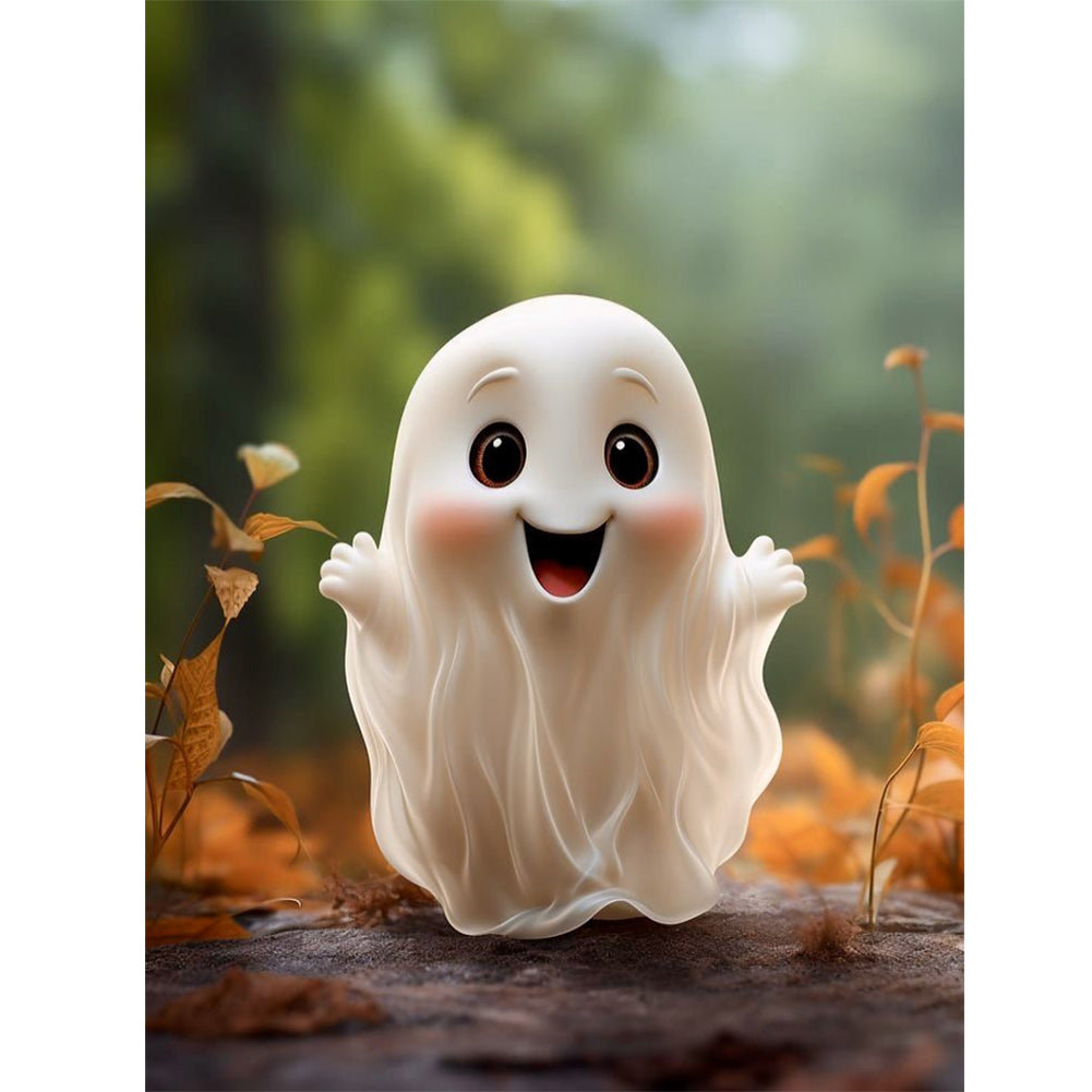Diamond Painting - Full Round - Halloween cute little ghost (30*40CM)