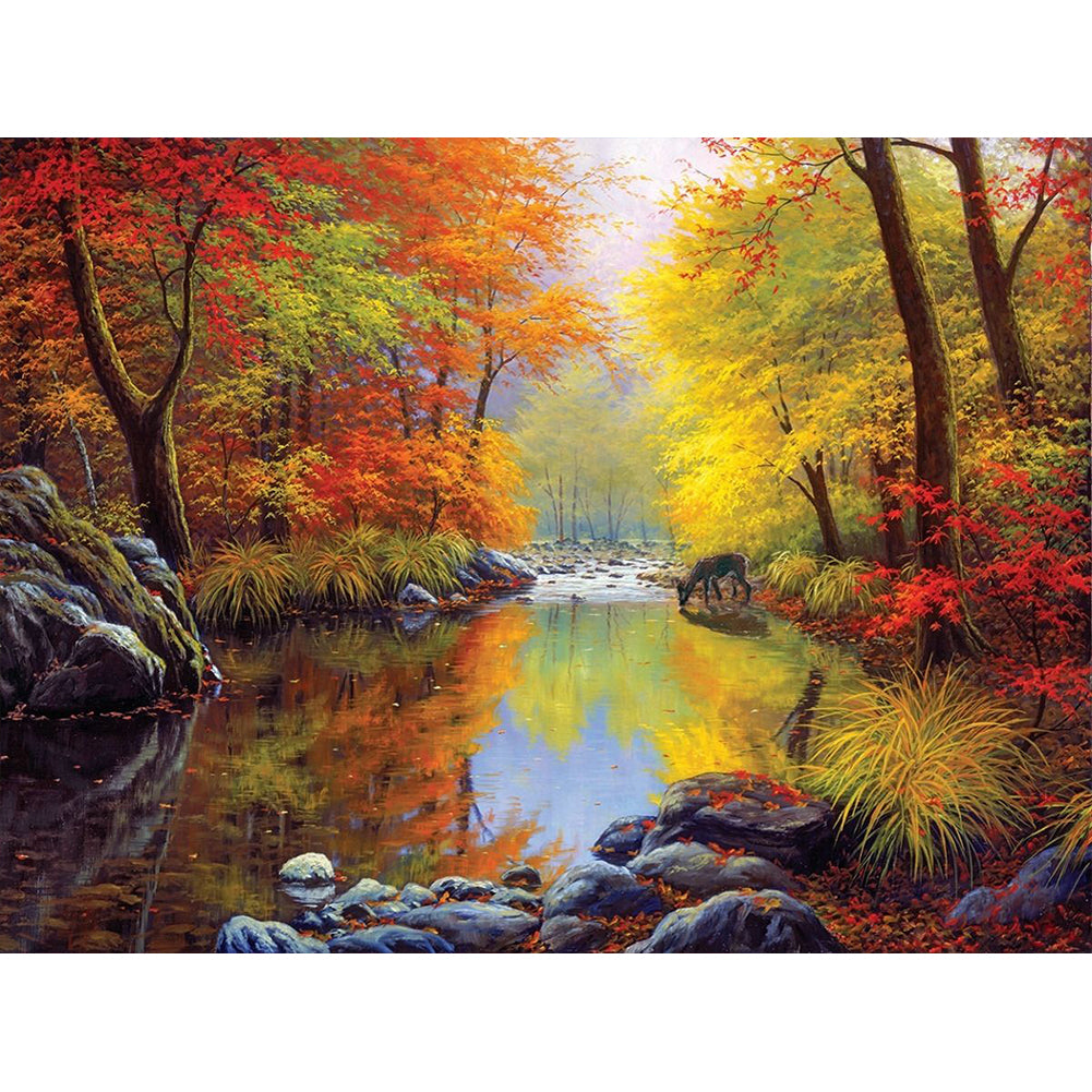 Diamond Painting - Full Round - wild scenery (40*30CM)