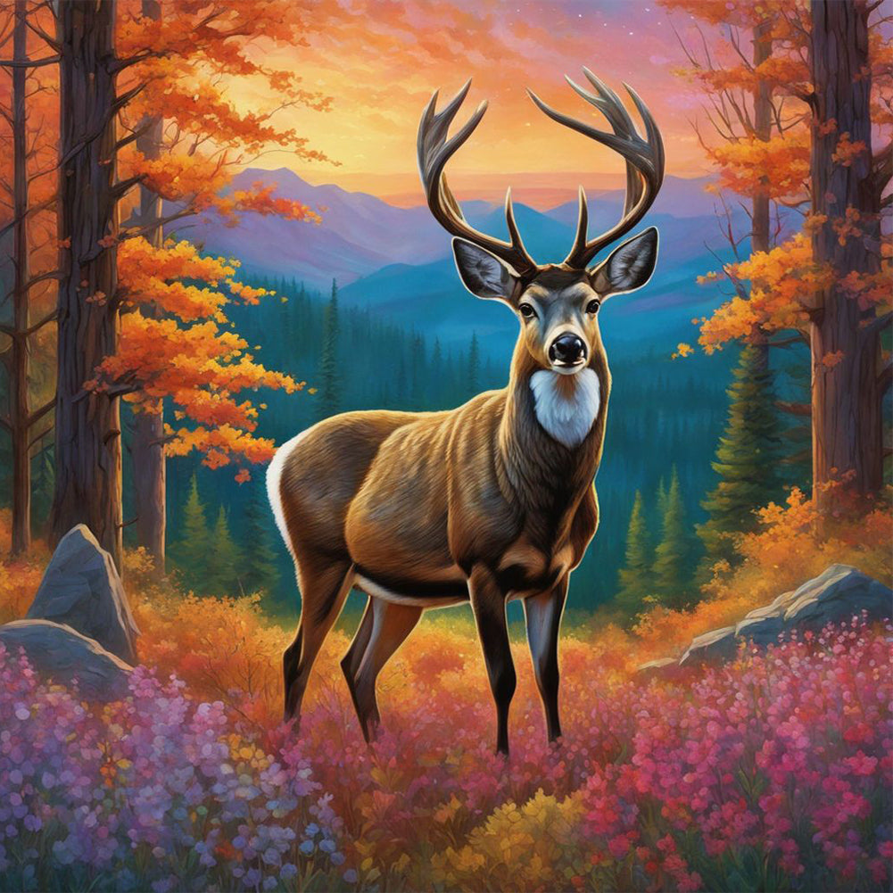 Diamond Painting - Full Round - deer (40*40CM)