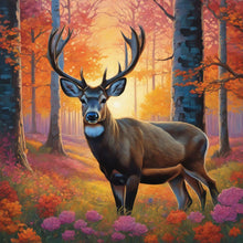 Load image into Gallery viewer, Diamond Painting - Full Round - deer (40*40CM)
