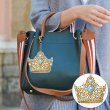 Load image into Gallery viewer, 8PCS Diamond Art Keyring Little Animal Double Sided Crown Special Shape Handbag
