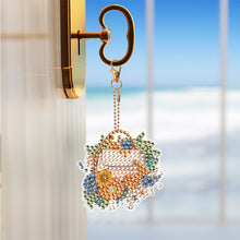 Load image into Gallery viewer, 8PCS Diamond Art Keyring Little Animal Double Sided Crown Special Shape Handbag
