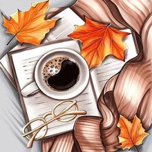 Load image into Gallery viewer, Diamond Painting - Full Round - book coffee (30*30CM)
