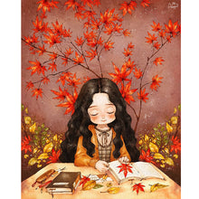 Load image into Gallery viewer, Diamond Painting - Full Round - Autumn vibe girl (40*50CM)
