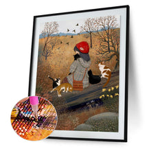 Load image into Gallery viewer, Diamond Painting - Full Round - Autumn vibe girl (40*50CM)
