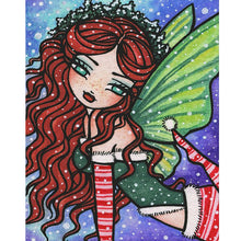 Load image into Gallery viewer, Diamond Painting - Full Round - Christmas elf girl (40*50CM)
