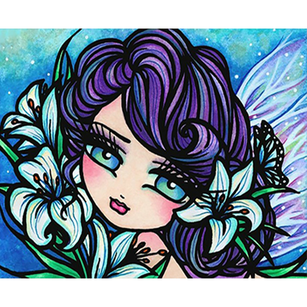 Diamond Painting - Full Round - elf girl (50*40CM)