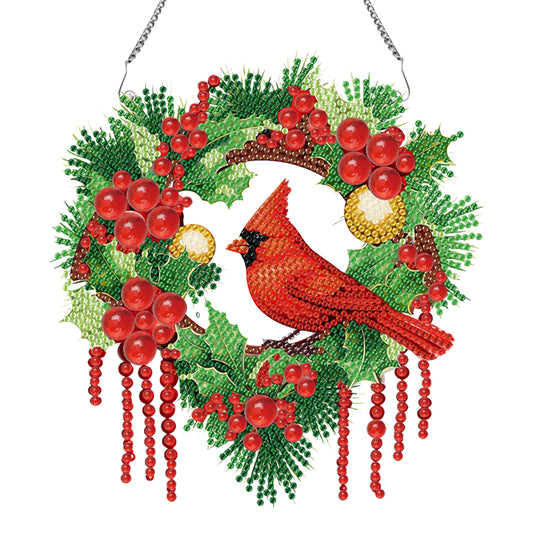 Special Shaped Crystal Painting Wreath Christmas Cookie Man Christmas Bear Santa