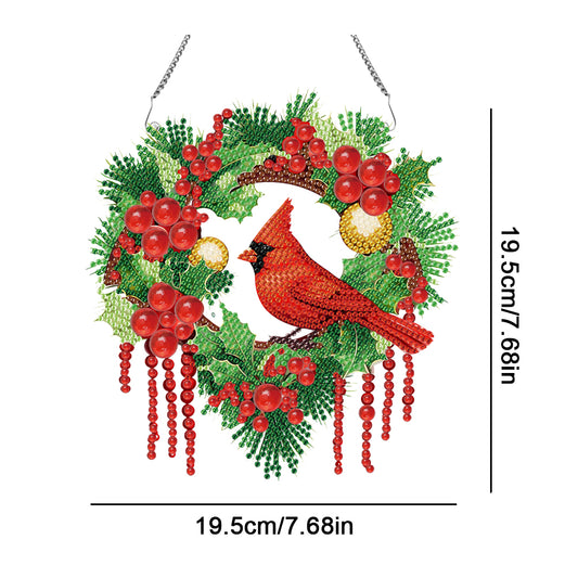 Special Shaped Crystal Painting Wreath Christmas Cookie Man Christmas Bear Santa
