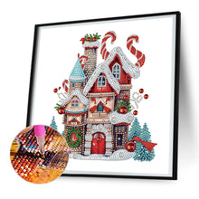 Load image into Gallery viewer, Diamond Painting - Partial Special Shaped - Christmas cabin (30*30CM)
