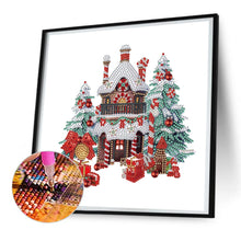 Load image into Gallery viewer, Diamond Painting - Partial Special Shaped - Christmas cabin (30*30CM)
