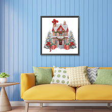 Load image into Gallery viewer, Diamond Painting - Partial Special Shaped - Christmas cabin (30*30CM)
