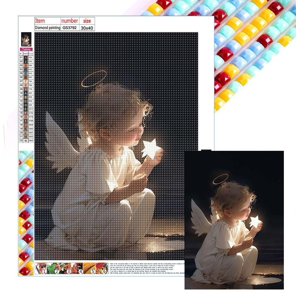 Diamond Painting - Full Square - Angel (30*40CM)