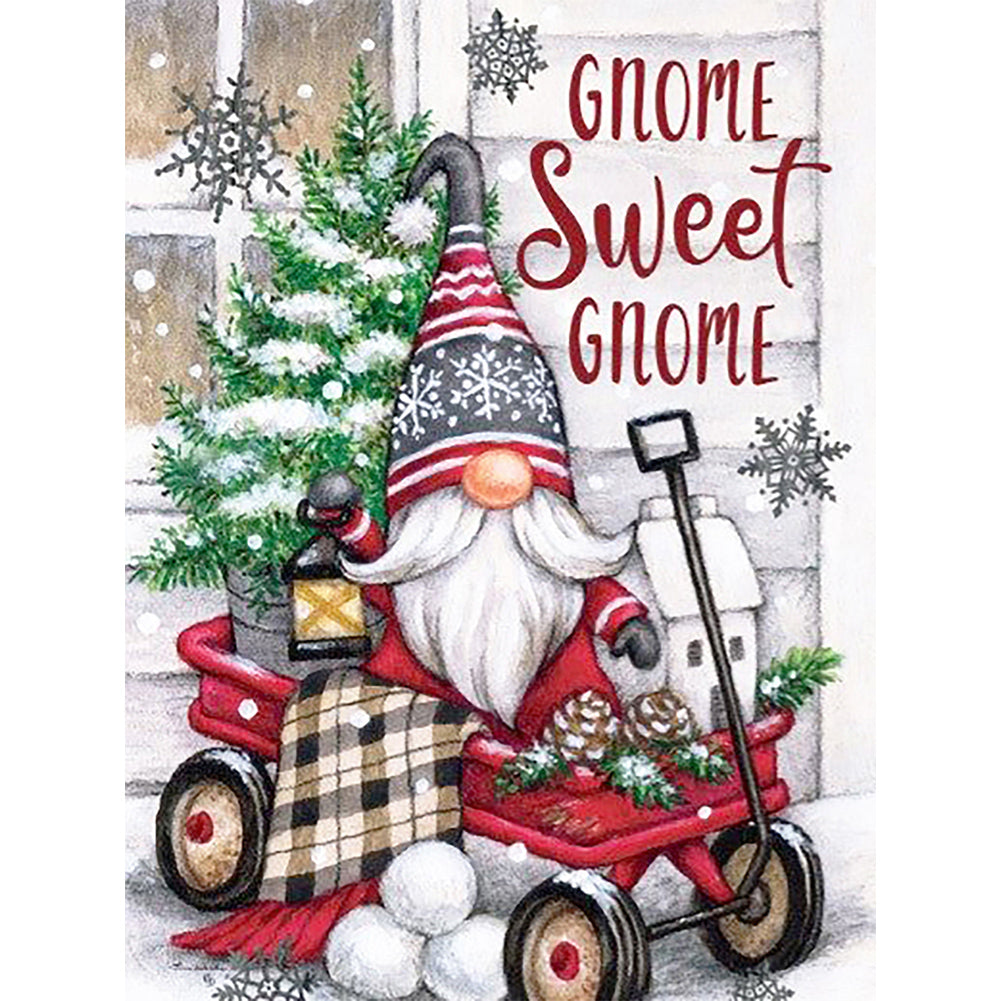 Diamond Painting - Full Round - christmas gnome (30*40CM)
