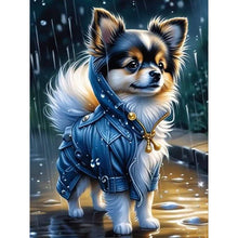 Load image into Gallery viewer, Diamond Painting - Full Round - puppy wearing clothes (30*40CM)
