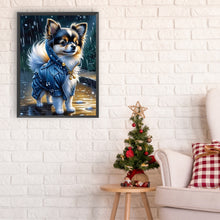 Load image into Gallery viewer, Diamond Painting - Full Round - puppy wearing clothes (30*40CM)
