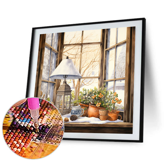 Diamond Painting - Full Round - winter room (30*30CM)