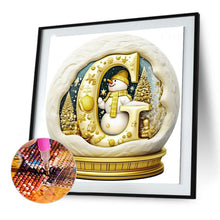 Load image into Gallery viewer, Diamond Painting - Full Round - Christmas crystal ball letter G (30*30CM)
