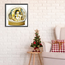 Load image into Gallery viewer, Diamond Painting - Full Round - Christmas crystal ball letter G (30*30CM)
