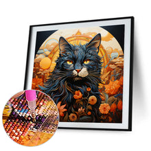 Load image into Gallery viewer, Diamond Painting - Full Round - Pastoral animal black cat (30*30CM)
